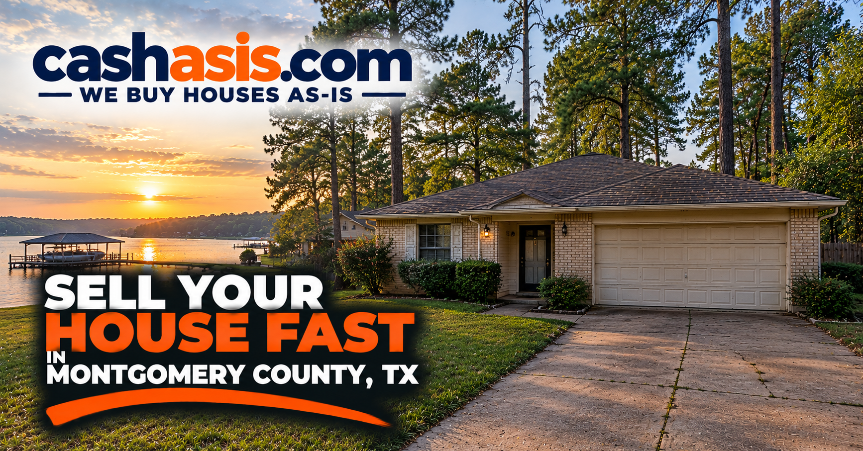Sell your house fast in Montgomery County, Texas with CashAsIs